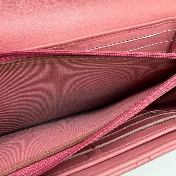 Authentic Chanel pink lamb skin long wallet ❤️ - Picture 7 of 12